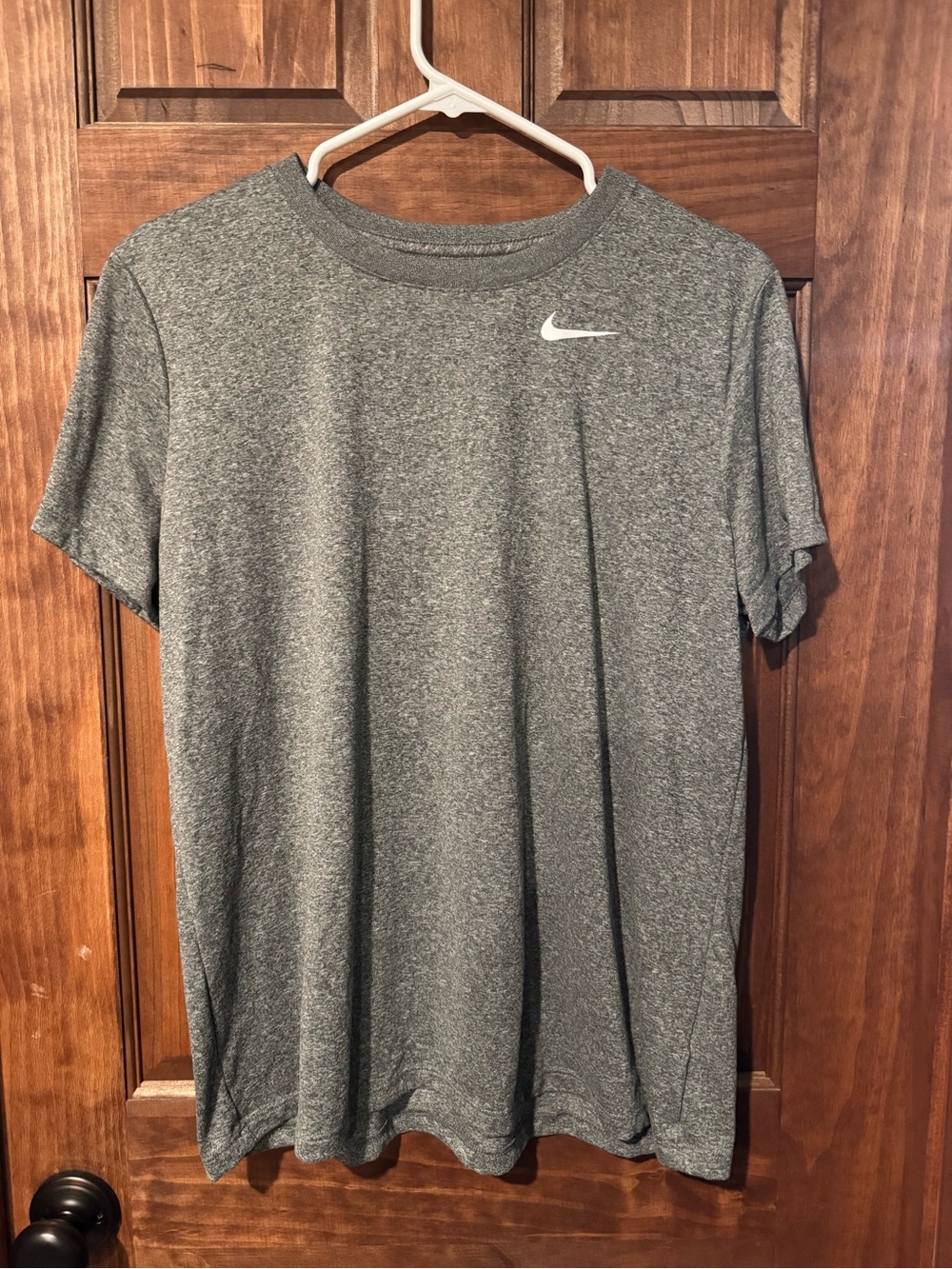 Nike Men's Heather Gray Short Sleeve Dri-FIT Tee